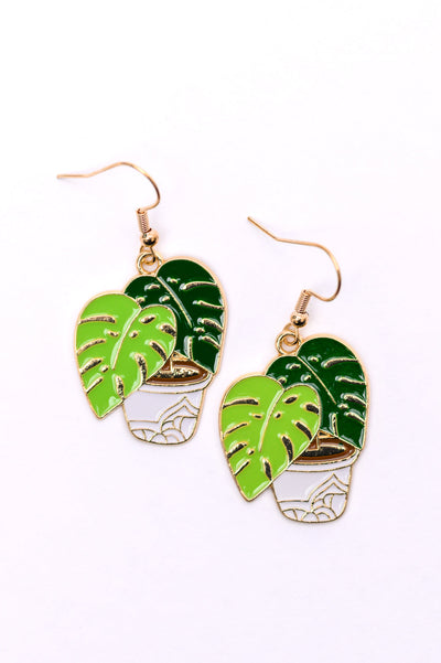 Plant Lover Potted Plant Earrings Womens Southern Soul Collectives