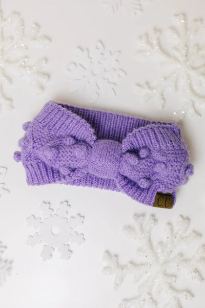 Pom Knit Head Wrap In Periwinkle Womens Southern Soul Collectives 