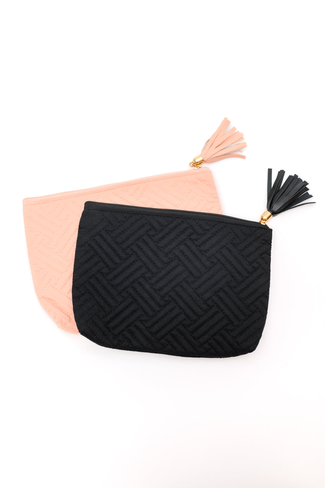 Quilted Travel Zip Pouch in Pink Womens Southern Soul Collectives 