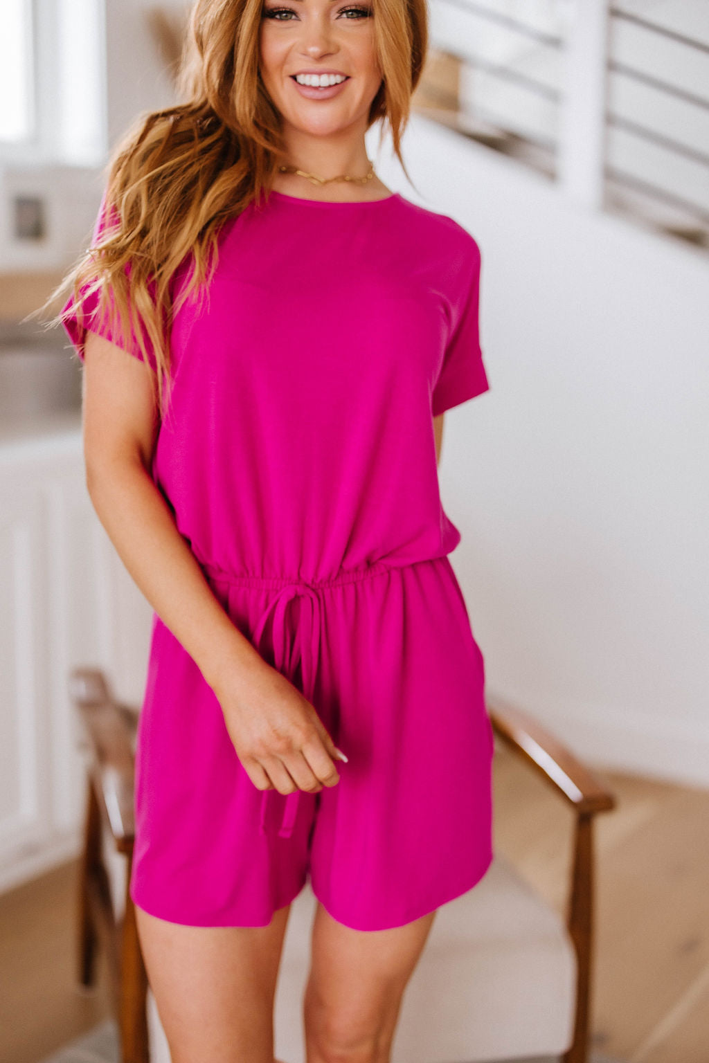 Real Cozy Romper in Magenta Womens Southern Soul Collectives 