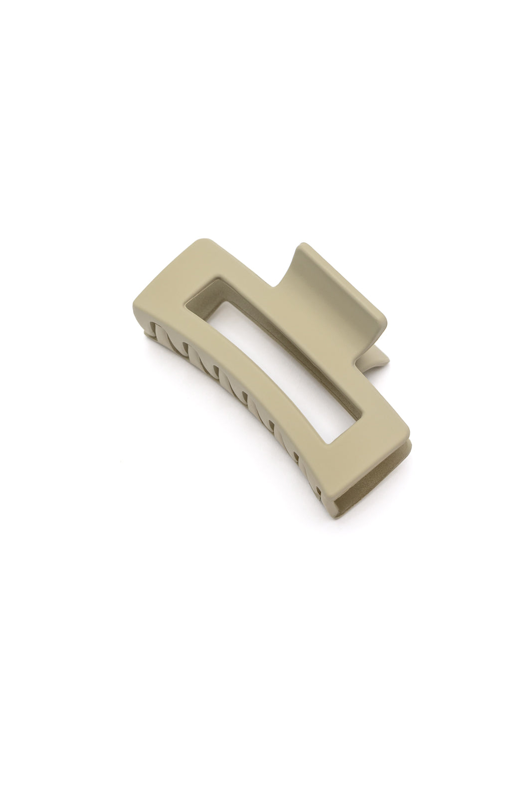 Rectangle Claw Clip in Matte Ivory - Southern Soul Collectives