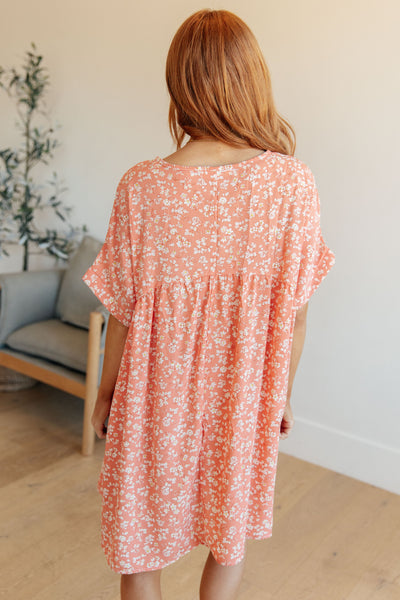 Rodeo Lights Dolman Sleeve Dress in Coral Floral Southern Soul Collectives