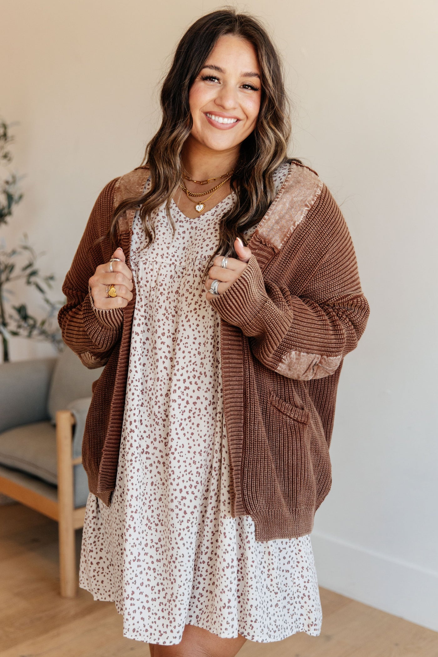 Rodeo Lights Dolman Sleeve Dress in Oatmeal Southern Soul Collectives