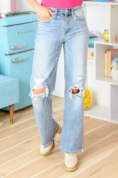 Judy Blue Rose Hi Rise Straight Cut Jeans Womens Southern Soul Collectives 