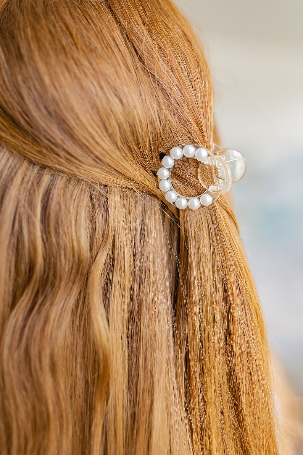 Round Pearl Claw Clip Womens Southern Soul Collectives 