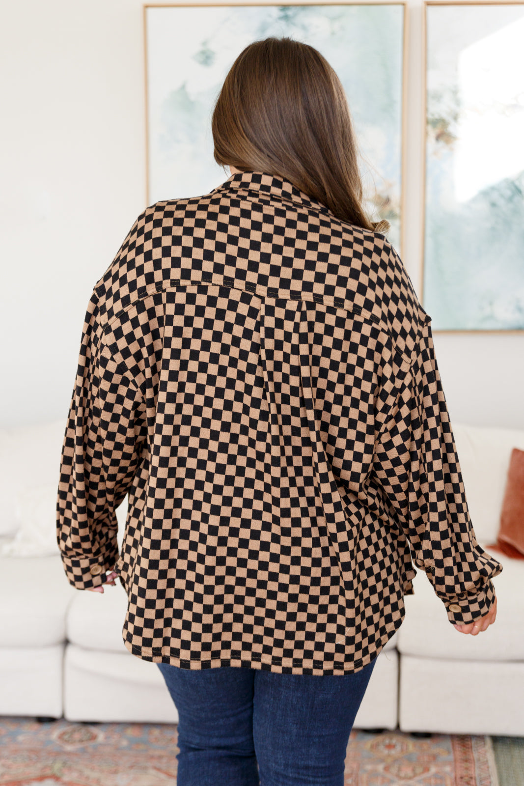 Safe Secrets Checkered Shacket Womens Southern Soul Collectives