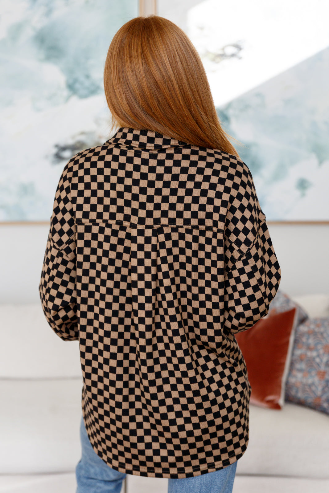 Safe Secrets Checkered Shacket Womens Southern Soul Collectives