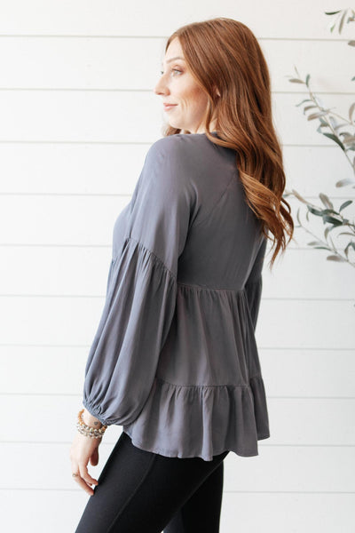Sassy Swing Top in Charcoal Womens Southern Soul Collectives 