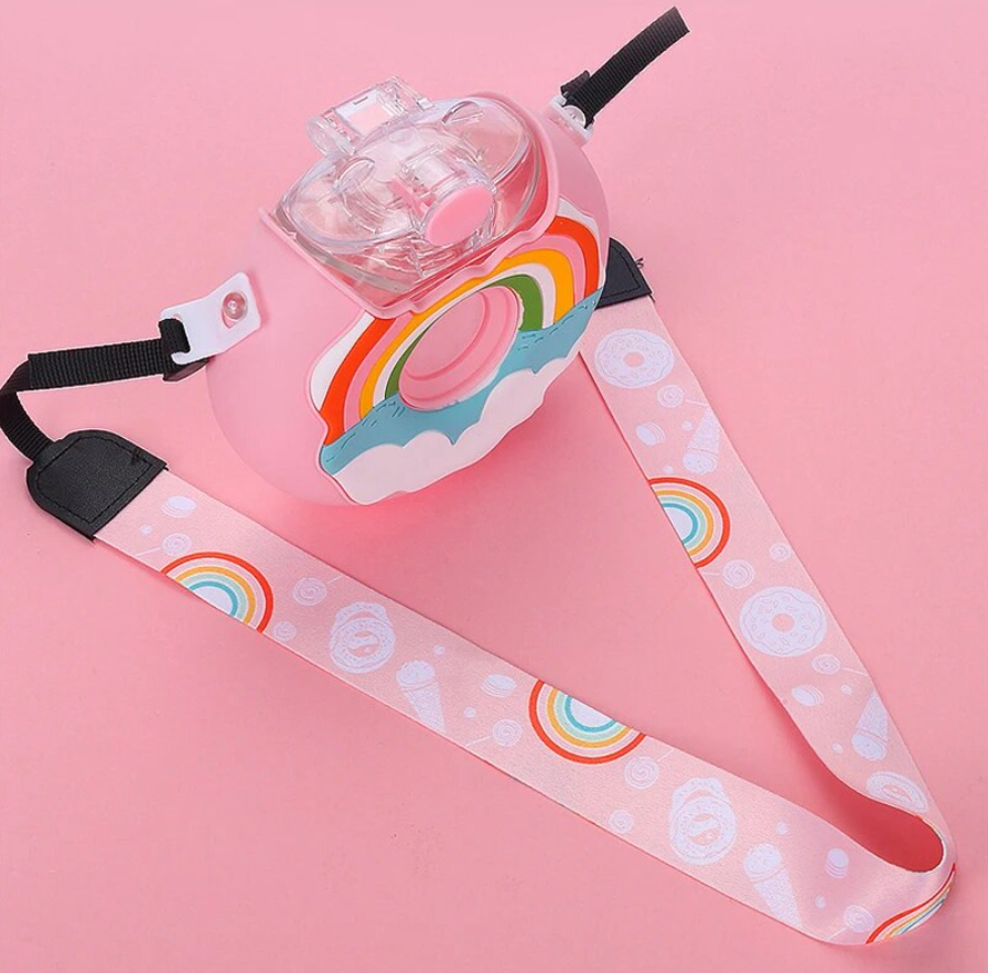 Portable Rainbow Donut Water Bottle - Southern Soul Collectives