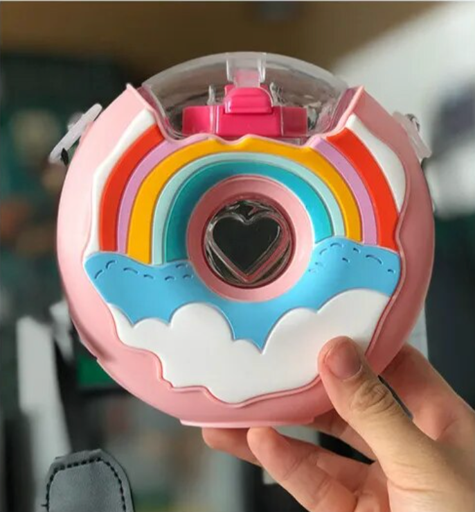 Portable Rainbow Donut Water Bottle - Southern Soul Collectives