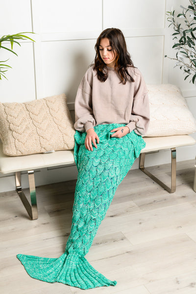 Seaside Magic Chenille Mermaid Tail In Green- 11/24/2023 Womens Southern Soul Collectives