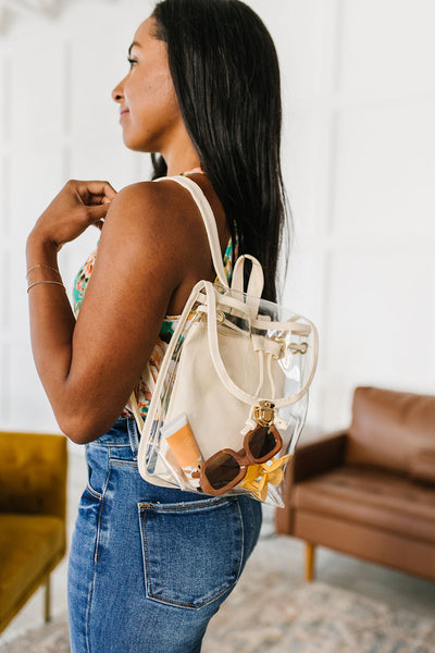 See Clearly Now PVC Backpack Womens Southern Soul Collectives 