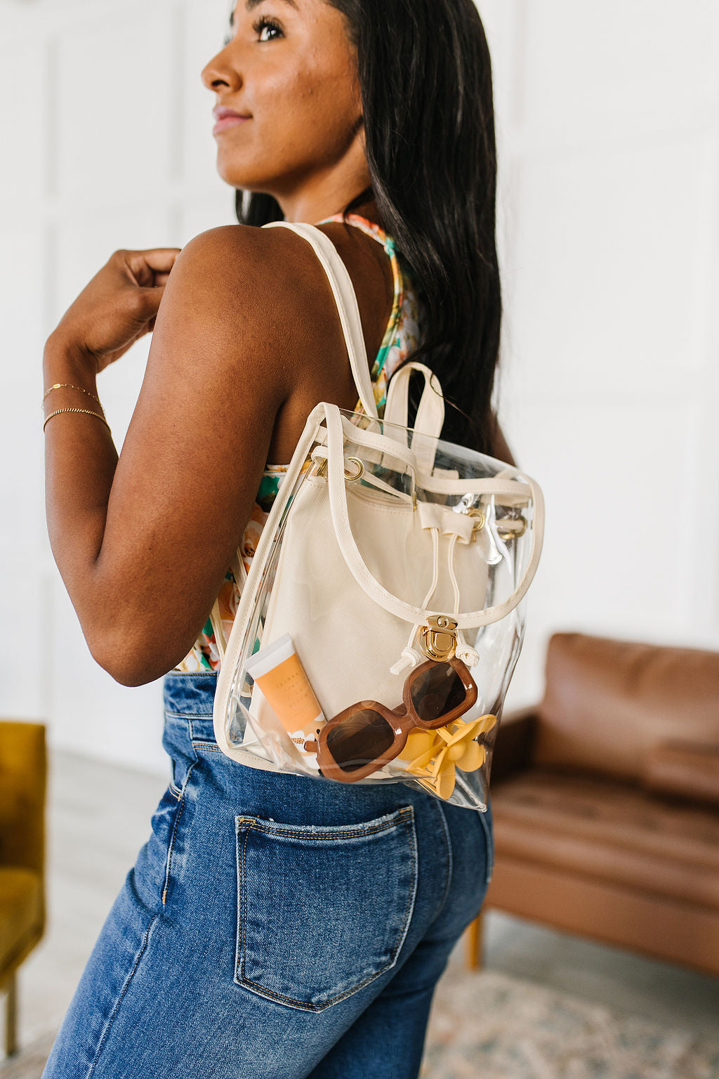 See Clearly Now PVC Backpack Womens Southern Soul Collectives 