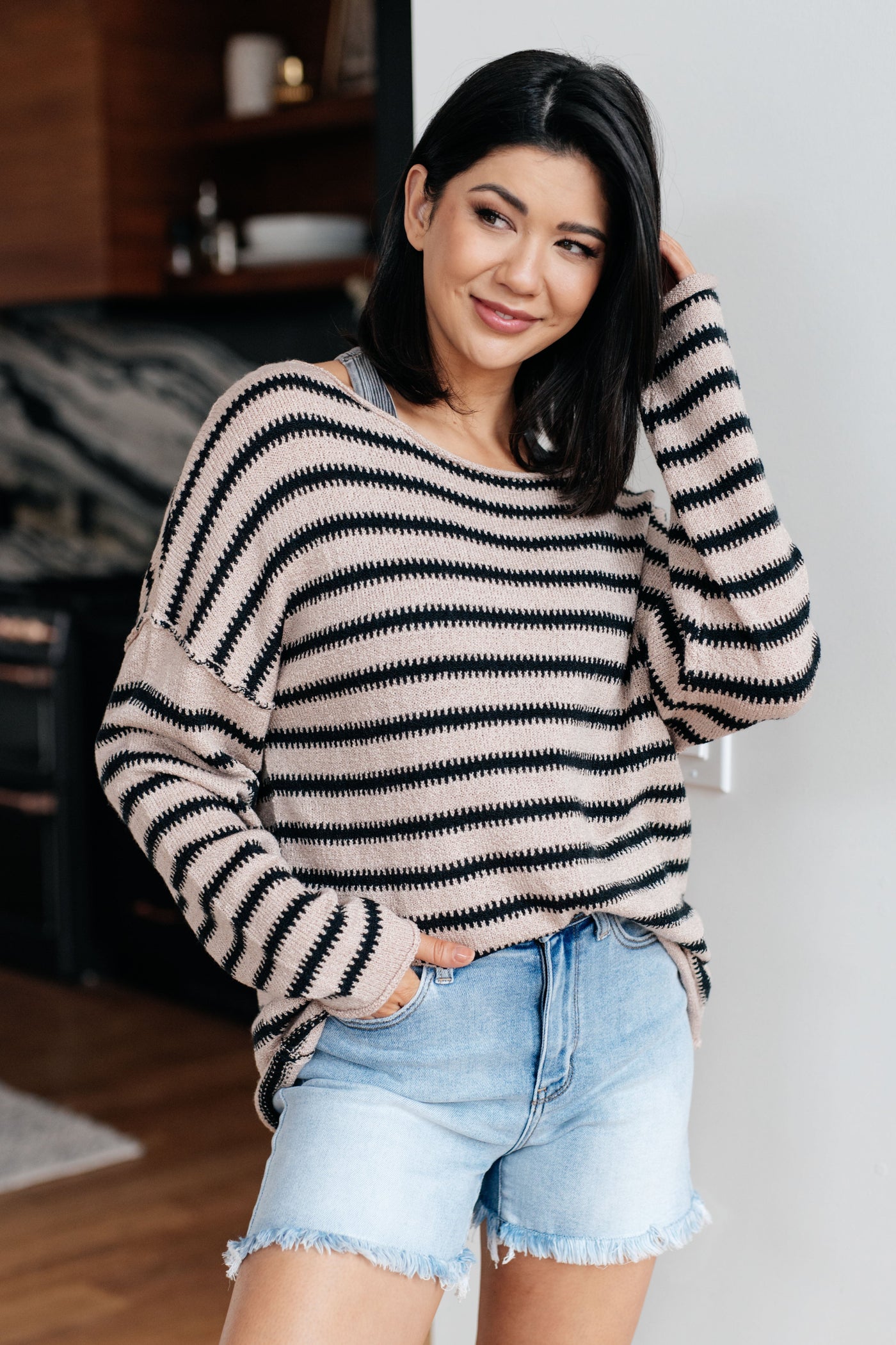 Self Assured Striped Sweater Womens Southern Soul Collectives