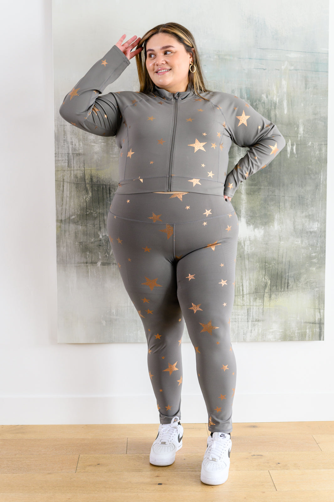 Shine Like A Star Zip Up Workout Jacket Womens Southern Soul Collectives 