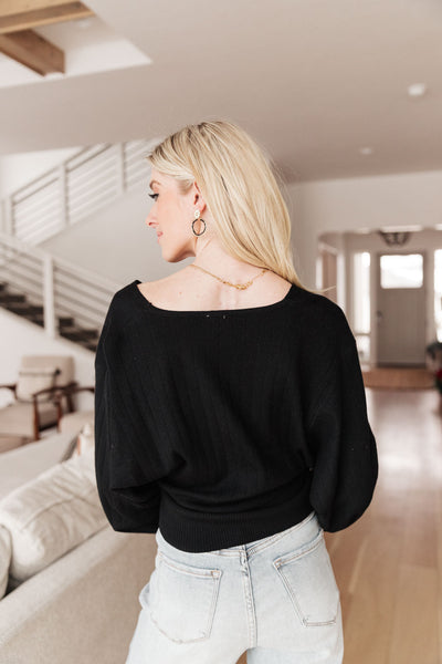 Show Stopper Deep v-Neck Sweater In Black Womens Southern Soul Collectives 