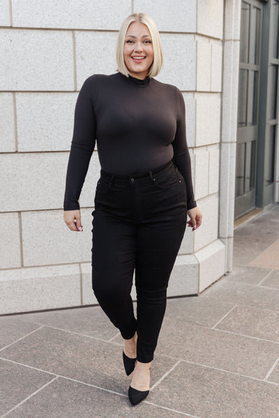 Simple Situation Mock Neck Bodysuit - Southern Soul Collectives