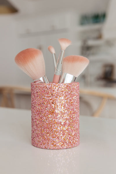 Simply Dazzled Storage and Brush Set in Pink - Southern Soul Collectives