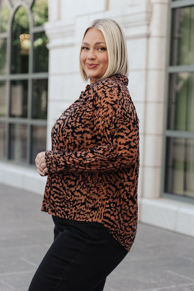 So Fierce Animal Print Blouse Womens Southern Soul Collectives