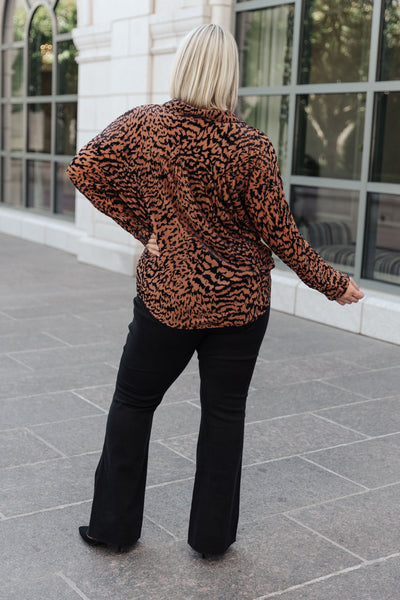 So Fierce Animal Print Blouse Womens Southern Soul Collectives