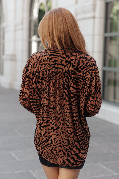 So Fierce Animal Print Blouse Womens Southern Soul Collectives