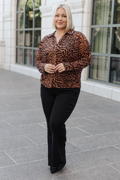 So Fierce Animal Print Blouse Womens Southern Soul Collectives