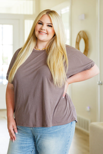 So Good Relaxed Fit Top in Mocha Womens Southern Soul Collectives 