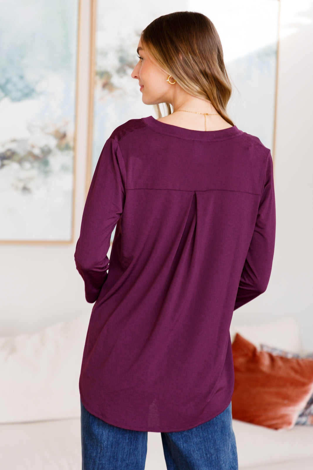 So Outstanding Top in Dark Magenta Tops Southern Soul Collectives