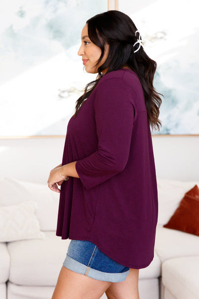 So Outstanding Top in Dark Magenta Tops Southern Soul Collectives