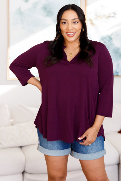 So Outstanding Top in Dark Magenta Tops Southern Soul Collectives