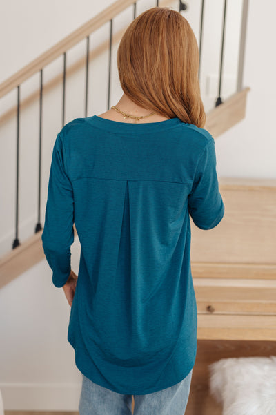 So Outstanding Top in Teal Womens Southern Soul Collectives