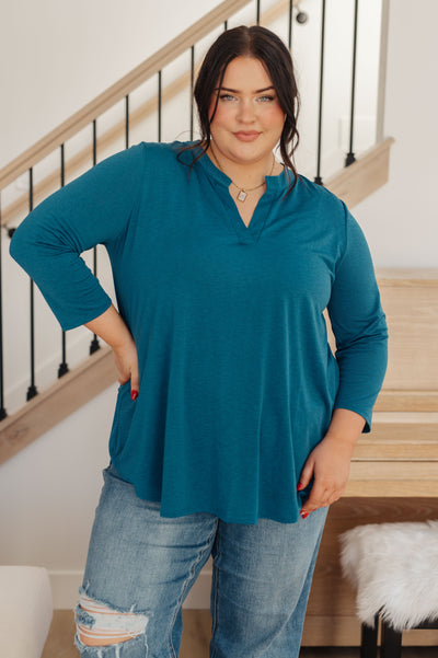 So Outstanding Top in Teal Womens Southern Soul Collectives