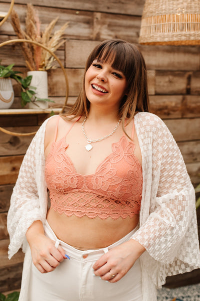 So This is Love Bralette in Coral Haze Womens Southern Soul Collectives 