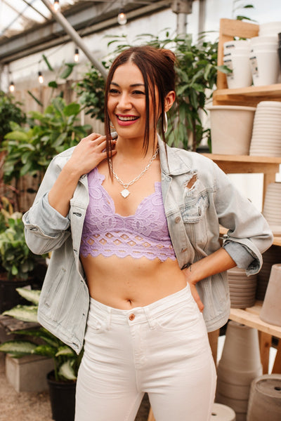 So This is Love Bralette in Lavender Womens Southern Soul Collectives 