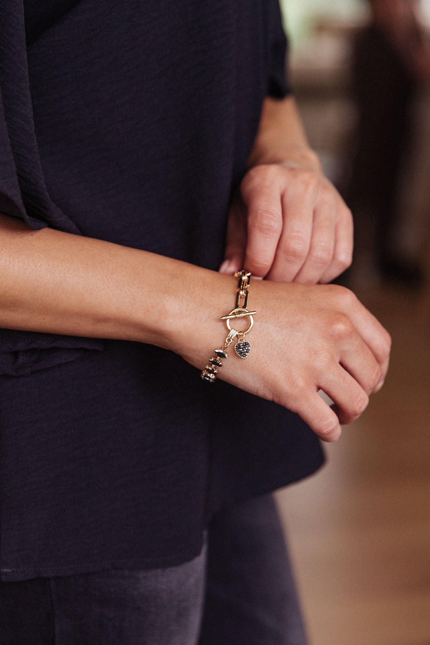 Sofia Toggle Bracelet In Gold Womens Southern Soul Collectives 