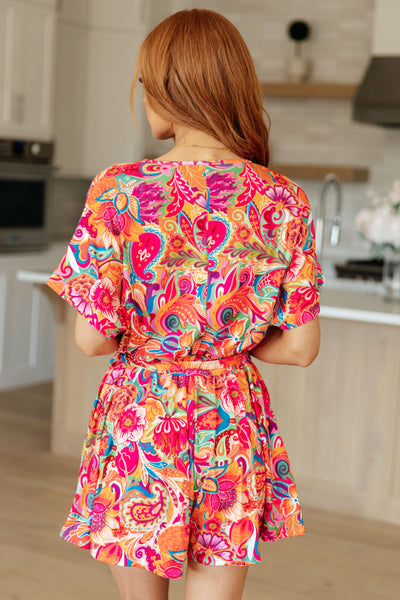 Something Like Olivia Floral Romper Southern Soul Collectives