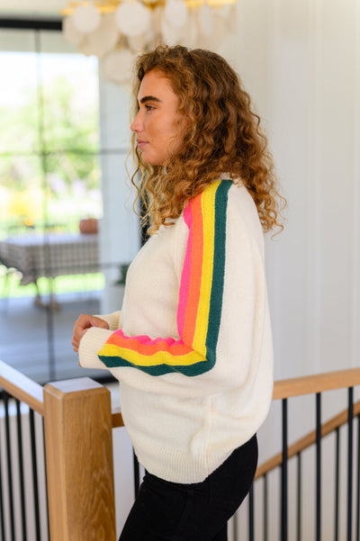 Songs About Rainbows Striped Sweater Womens Southern Soul Collectives 