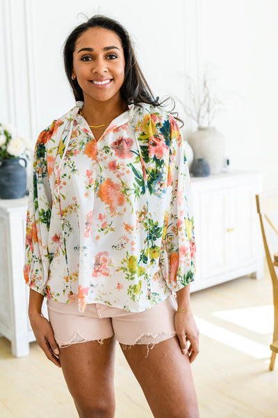 Spring Haiku Floral Blouse Womens Southern Soul Collectives 