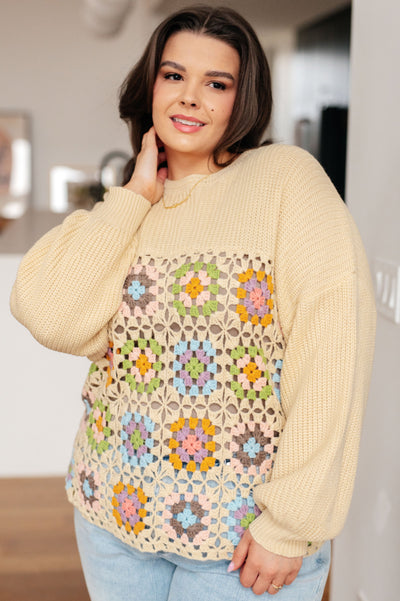Square Dance Granny Square Sweater Womens Southern Soul Collectives