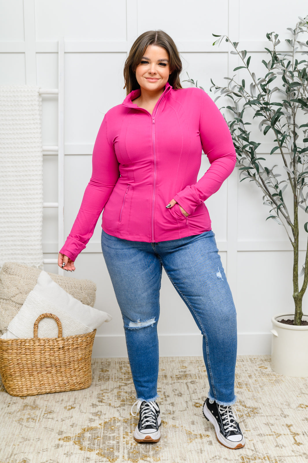 Staying Swift Activewear Jacket in Raspberry Womens Southern Soul Collectives 