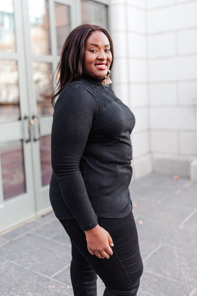 Stylin Girl Turtleneck in Black Womens Southern Soul Collectives 