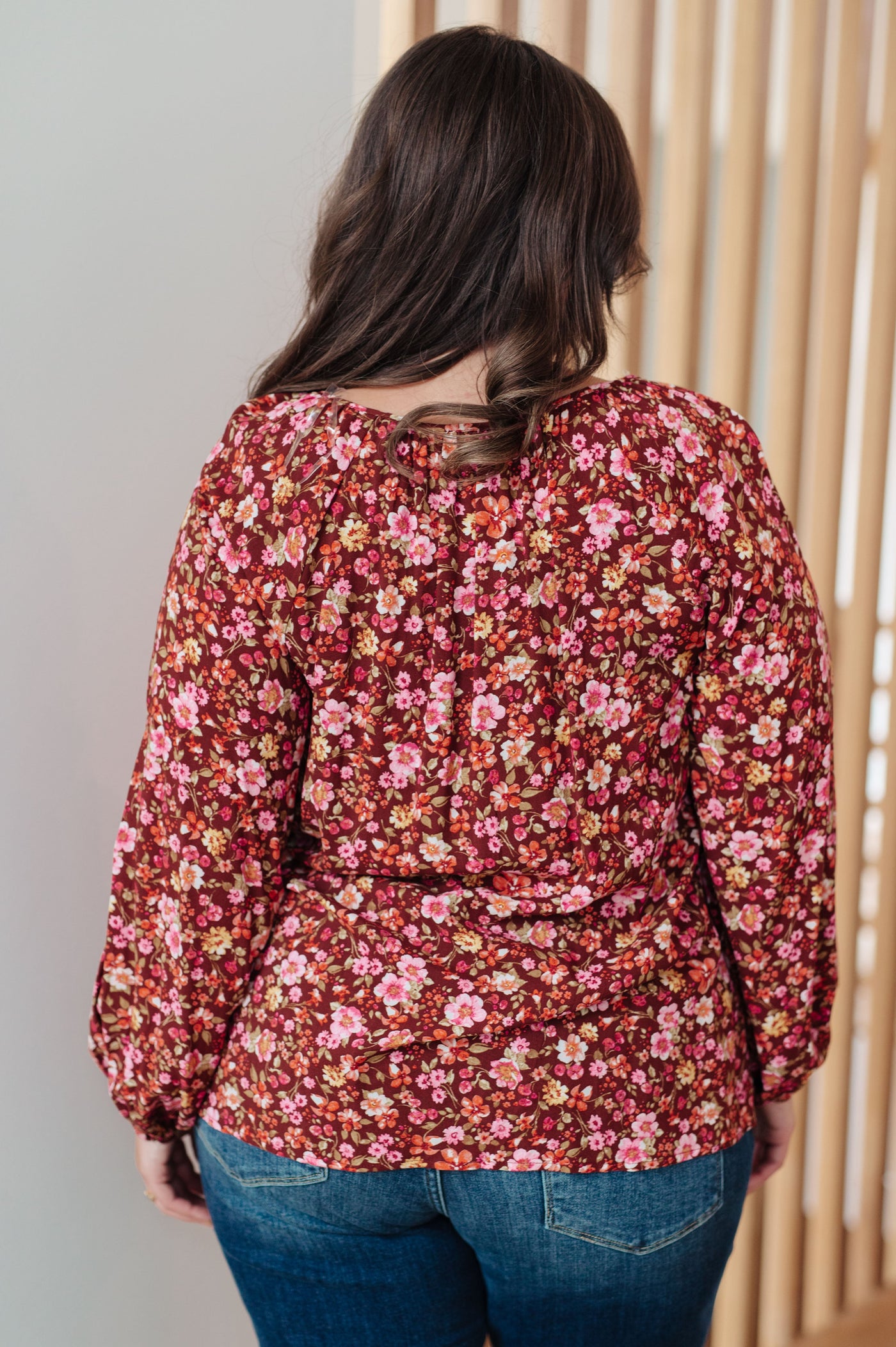 Sunday Brunch Blouse in Rust Floral - Southern Soul Collectives