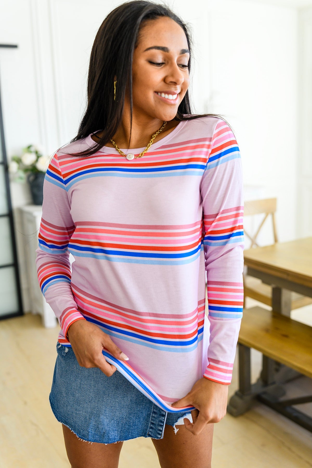 Sweet Like Candy Striped Long Sleeve Womens Southern Soul Collectives 