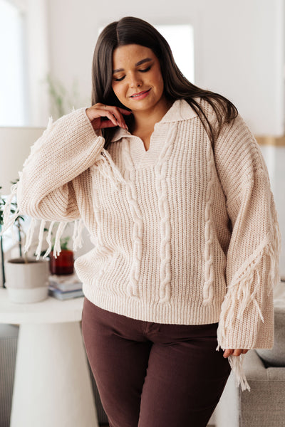 Sweet Surrender Fringe Sweater - Southern Soul Collectives