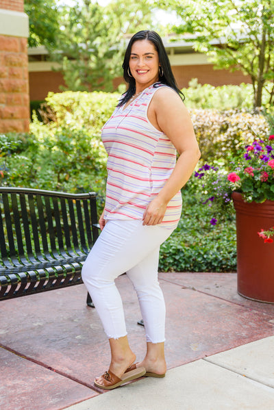 Take The Day Off Striped Hooded Tank Top Womens Southern Soul Collectives 