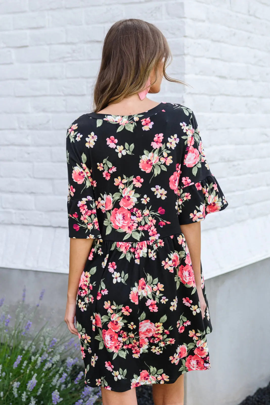 Tell Me Amore Floral Black Babydoll Dress Womens Southern Soul Collectives 
