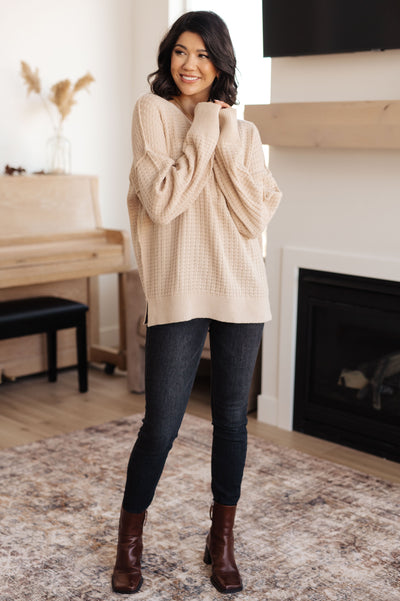 Terrifically Textured Sweater in Mocha Womens Southern Soul Collectives