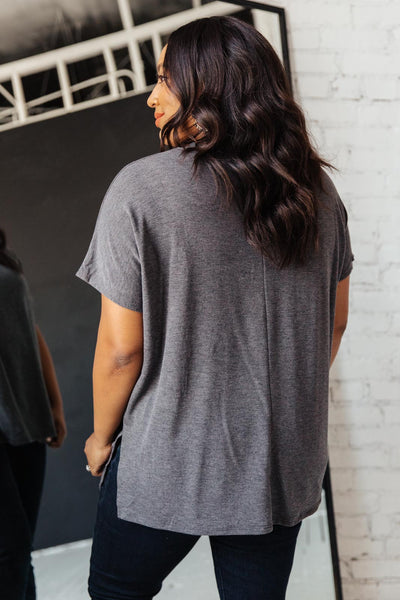 The Weekender Top in Charcoal Womens Southern Soul Collectives 