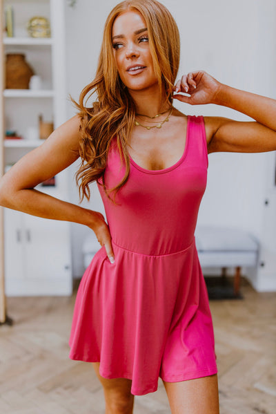 Think Pink Sleeveless Skort Dress Womens Southern Soul Collectives 