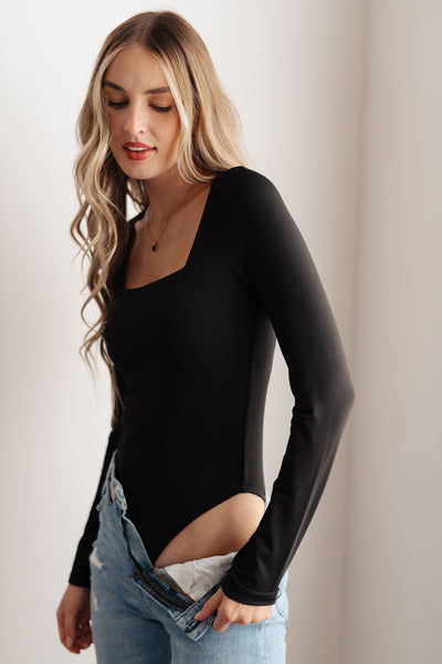 Too Good to Be True Bodysuit in Black - Southern Soul Collectives